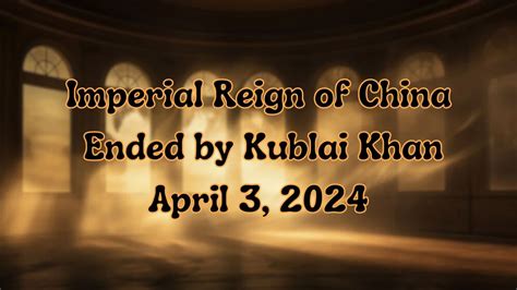 imperial reign ended by khan|More.